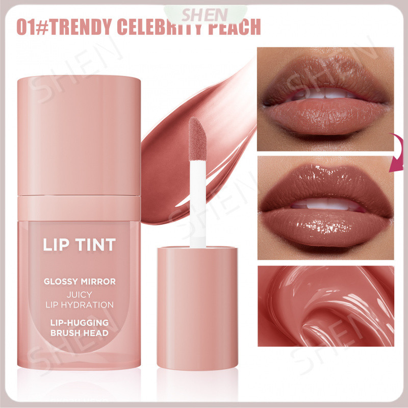 Bán chạy Hellokiss Nước ép dưỡng ẩm Lip Gloss Giữ trang điểm Màu sắc Rendering Water Gloss Mirror Dưỡng ẩm Son bóng