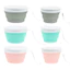 Silicone Có Thể Gập Lại Bát Di Động Dã Ngoại Ngoài Trời Du Lịch Hộp Cơm Trưa Bộ Đồ Ăn Tròn Tươi Hộp Đựng Cơm Trưa Mì Ăn Liền Bát 3AES