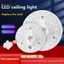 PlumHOUSE 1 Bộ Đèn LED Hút Từ Tính Vòng Tròn 12W 18W 24W 36W 48W 72W LED Tròn AC220V Đèn Trần Nguồn Sáng VN