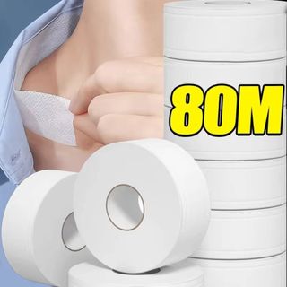 Tấm lót mồ hôi cổ PURECOTTON0, 8 / 80M Cổ áo tự dính Chống bẩn, Băng cố định vòng bít thoáng khí dùng một lần di động cho áo sơ mi Áo lót mũ cổ áo