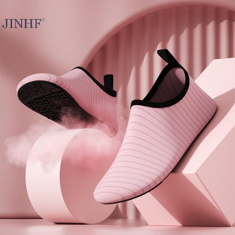 JINHF 1 Đôi Giày Nước Thể Thao Đi Biển Lặn Biển Giày Bể Bơi Nhanh Khô Tập Yoga Tất Slip-on Cho Lướt Bơi Cho Nữ HOT