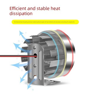 Đèn pha xe máy 12V 48v60 Đèn chiếu sáng xe điện Đèn led siêu sáng Pin ngoài ô tô Chống nước đa năng Đèn pha