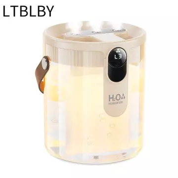Máy tạo độ ẩm không khí LTBLBY, Máy tạo độ ẩm lấp đầy trên di động có thể sạc lại, với Máy tạo sương mù đèn LED Máy tạo độ ẩm thông minh 1,5L cho phòng ngủ, văn phòng tại nhà