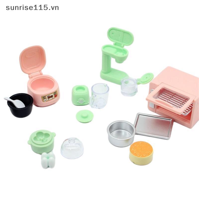 SRVN 1 Bộ 1: 12 Nhà Búp Bê Bếp Cơm Thu Nhỏ Lò Vi Sóng Máy Trái Cây Máy Hấp Trứng Đồ Dùng Nhà Bếp Mô Hình Trang Trí Nhà Búp Bê Phụ Kiện.