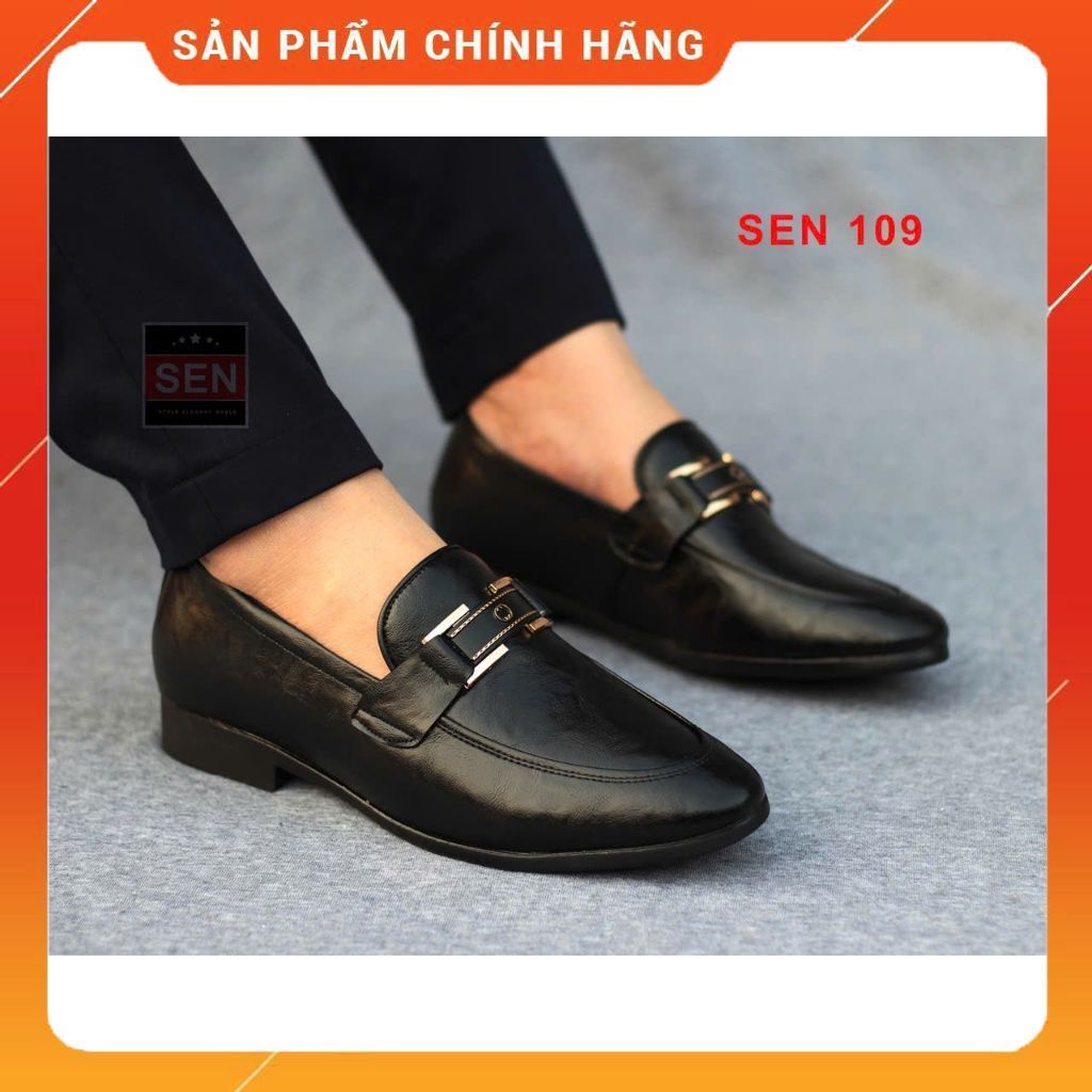 Sen 109 Giày công sở nam da bò cao cấp. Tăng cao 6cm
