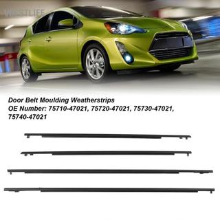 VBESTLIFE 75720?47021 Cửa sổ bên ngoài ô tô chống gió có độ bền cao Dải thời tiết cao su cho Prius 2010 đến 2015