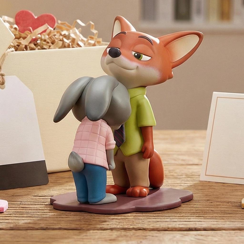 Zootopia Hình Để Bàn Trang Trí PVC Nick Wilde Và Judy Hopps Hình Tượng Cho Văn Phòng Gia Đình Trường Học Căn Hộ sonlekvn