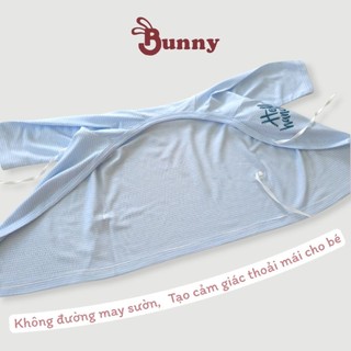 Set áo newborn 4 món Bunnybaby cho bé trai chất thun Modal ice cool cho bé 3-5kg