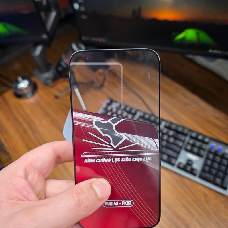 Kính cường lực cho Iphone siêu chịu lực FUKI40 FK03 cho ip 18 promax 17 16 15 14 13 12 11 xsm x xr plus air prm pro | BigBuy360 - bigbuy360.vn