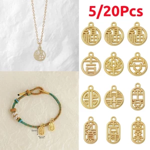 Vòng tay & dây chuyền hạt từ hợp kim rỗng, phụ kiện trang sức cho dịp năm mới