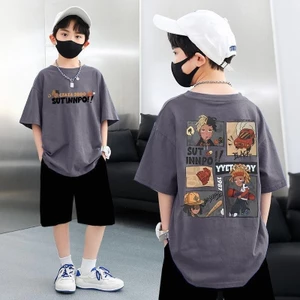 COD (Hồ Chí Minh)DREAMY BABYÁo phông bé trai, cổ tròn thật, họa tiết mới, siêu ngầu, chất liệu rất tốt, quần áo bé trai