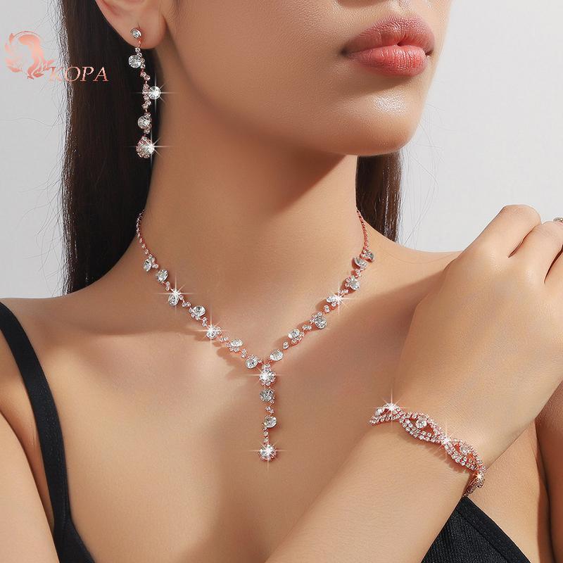 Bộ trang sức hướng dương KOPA gồm vòng cổ, bông tai và vòng tay