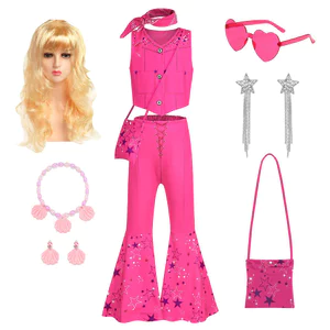 Người Thật Barbie Cùng Phong Cách Không Tay Hai Mảnh Cosplay Cô Gái Đảng Biểu Diễn Trang Phục