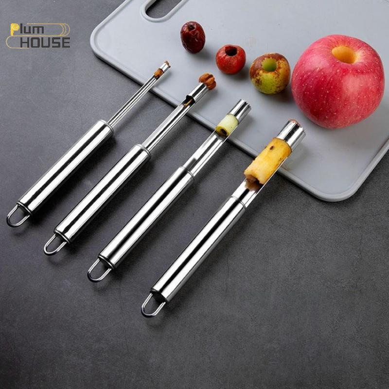 PlumHOUSE Thép không gỉ Trái cây Corer Loại bỏ hạt Dụng cụ rau củ tại nhà cho ngày đỏ Lê Táo gai Tiện ích mát mẻ Phụ kiện nhà bếp VN