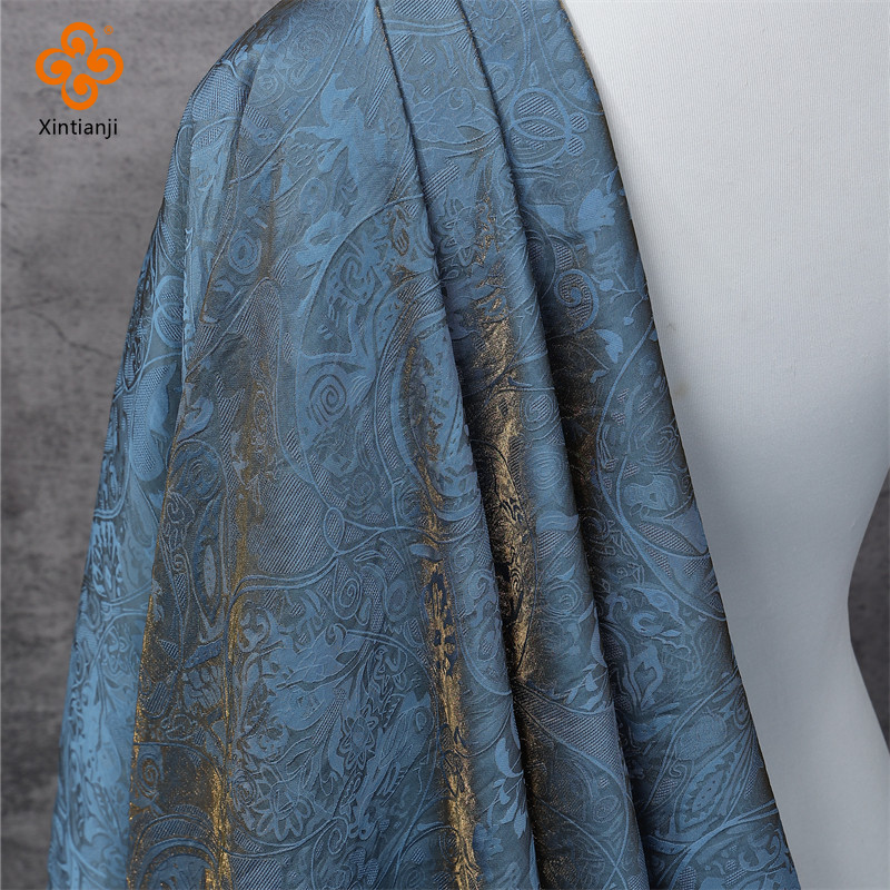 Mới! Đầm cổ Hanfu DIY từ lụa thổ cẩm Jacquard, phù hợp may sườn xám