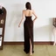 Cutenew Dây Đầm Maxi Gợi Cảm Tắt Vai Hình Eo Bodycon Thanh Lịch Nữ Mùa Hè Tính Khí Phong Cách