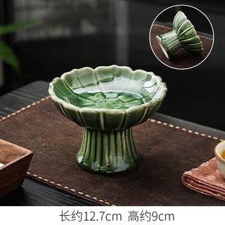 Trung Quốc Retro Zen Cao Cấp Bánh Ngọt Đĩa Làm Mới Gốm Trái Cây Đĩa Trà Chiều Đĩa Ăn Nhẹ Tinh Tế Cung Cấp Tấm YICV