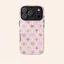 Nơ hoa hình quạt màu hồng Thích hợp cho iPhone 17ProMax 16Pro 15 11 12 13 14 xs XR 17Air Vỏ bảo vệ hai lớp chống sốc GXUF
