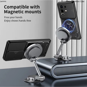 Giáp Trượt Ống Kính Funda Cho Infinix Note 50X 5G Ốp Lưng Vòng Từ Tính Dành Cho Infinix Note 50S 50 Pro 4G Plus 5G Ốp Lưng Đứng Capa