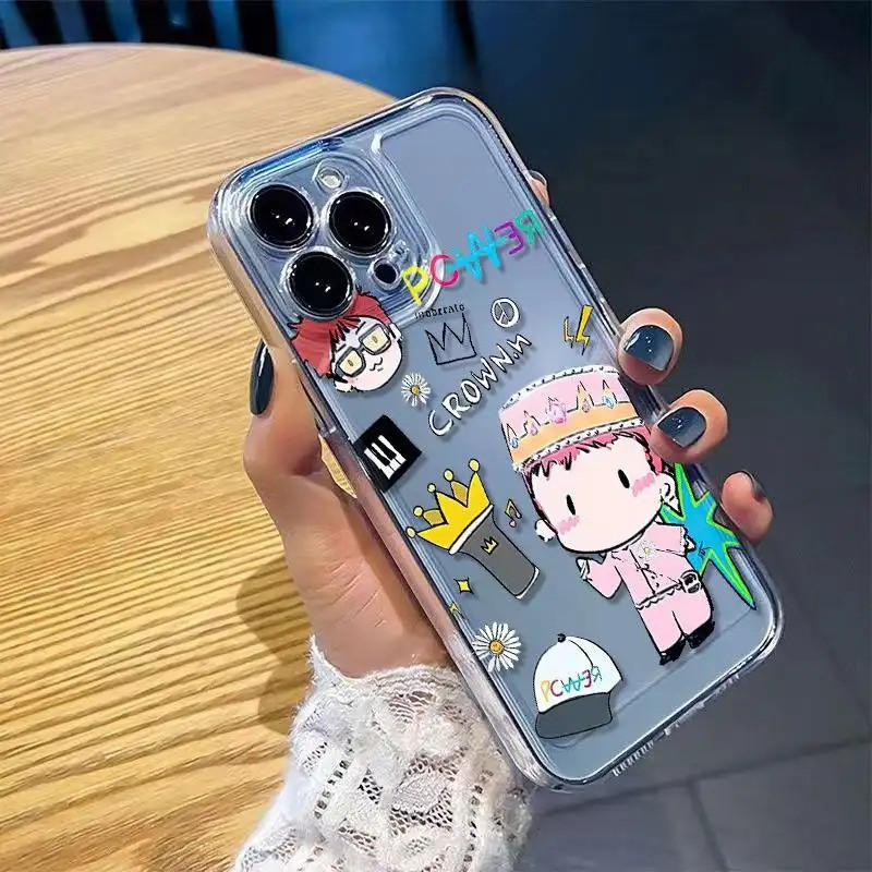 Ốp lưng chống sốc G-Dragon Q-version thiết kế phong cách cá tính độc đáo Bảo Vệ Camera Cấp iPhone 17/16/15/14/13/12/11 M
