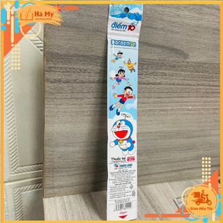 Combo 5 Thước Thẳng 20cm Thiên Long TP-SR011/DO – Thước Nhựa Trong Suốt Hình Doraemon Có Chỗ Ghi Tên