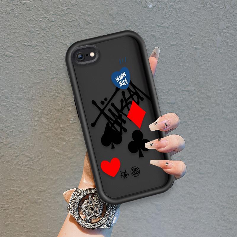 Ốp Lưng Cho iPhone 6 6s 7 8 se2020 Plus Hoạt Hình Silicon Phụ Kiện Vỏ Điện Thoại Mềm TPU Xúc xắc Mắt Thiên Thần Chống Sốc Ốp Lưng