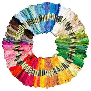 [Bea-t] 24 / 100 / 50 Cross Stitch Cotton Thêu Chỉ Flos May Xiên Thủ Công [[mới]