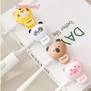 Nắp kẹp đầu bàn chải đánh răng điện hoạt hình chống bụi, dùng khi du lịch