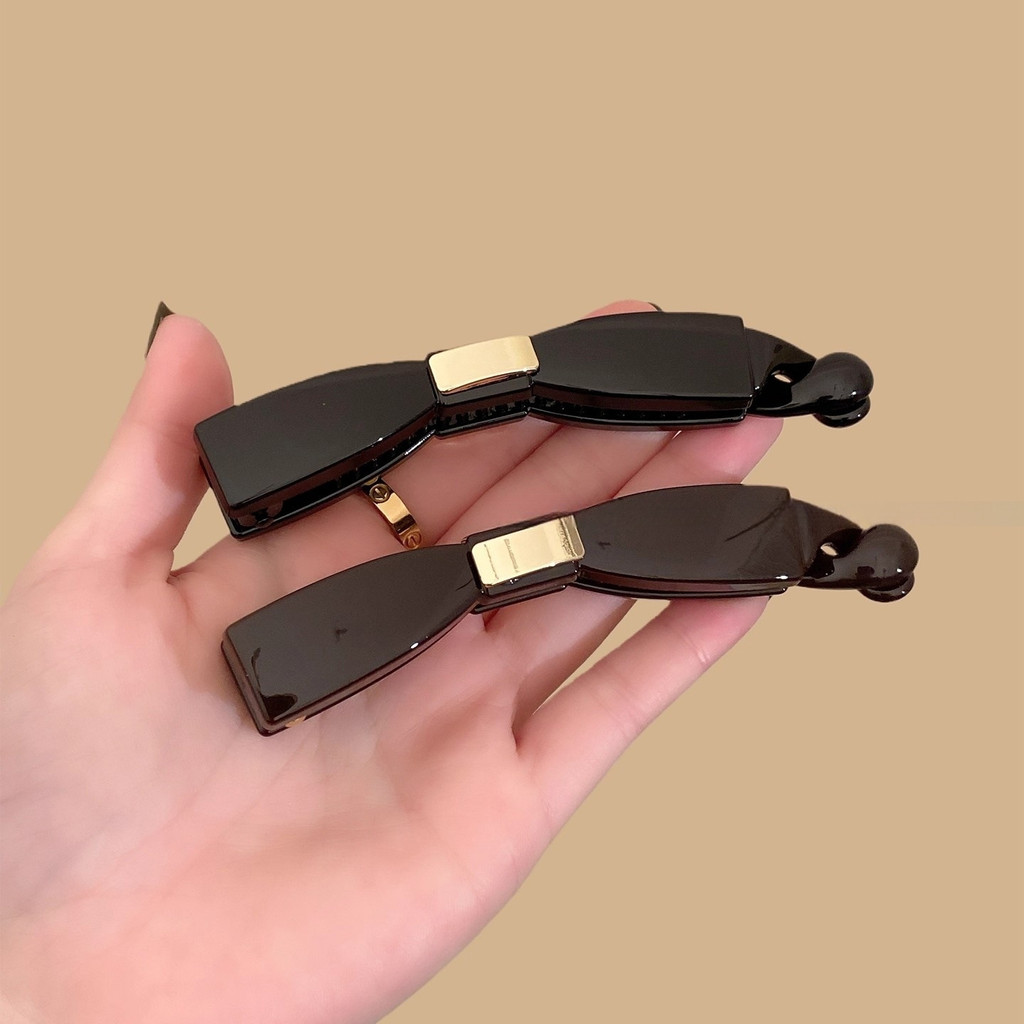 Vintage Thắt Nơ Chuối Kẹp Tóc Nữ Kẹp Tóc
