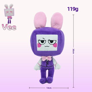 PLUS Dễ thương Dandy thế giới Plushie búp bê mới Dandys thế giới Bassie Vee Looey Plush đồ chơi