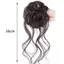 PNPIA- Tự Nhiên Bla Móng Vuốt Kẹp Lông Tơ Tổng Hợp Tóc Bun Cho Dễ Dàng Updo Phong Cách Lộn Xộn Nhanh Cho Nữ