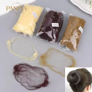 PNPIA- Lưới Tóc Đàn Hồi Lưới Bun Vô Hình 50 Chiếc Lưới Tóc Thoải Mái Cho Phong Cách An Toàn Trong Phục Vụ Khách Sạn Cafeteria