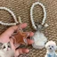 Móc khóa tưởng niệm tóc cho thú cưng trong suốt - Có dây buộc ngọc trai - Phụ kiện trang trí ba lô - Móc khóa mặt dây chuyền lưu trữ tóc - Thời trang, sáng tạo, vui nhộn / miễn phí