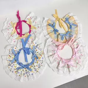Thú Cưng Nước Bọt Khăn Mèo Yếm Ren Yếm Khăn Muppet Trang Trí Hình Con Chó Con Dễ Thương Tiếng Anh Ngắn Yếm