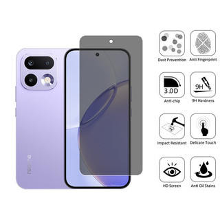 1-2 Chiếc Realme 16 Pro Kính Cường Lực Chống Nhìn Trộm Bảo Vệ Màn Hình Riêng Tư Cho Realme 16 15T 14 14x 12x 11x 11 12 Plus 5G 4G Phim Bảo Vệ Kính Chống Gián Điệp