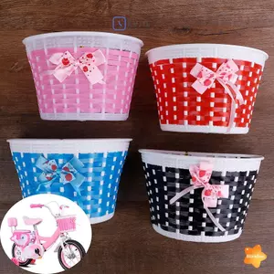 Giỏ Xe Đạp Túi Trước Xe Đạp Nơ Giỏ Trước Cho Trẻ Em Bé Gái Đi Xe Đạp Mới