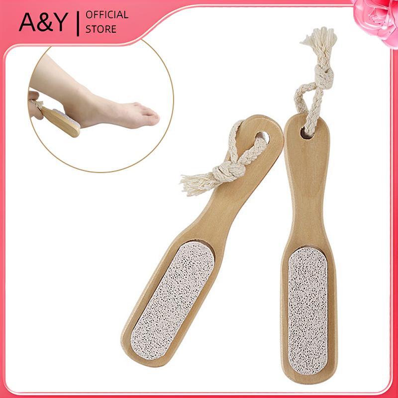 A & Y Gỗ Pumice Đá Bàn Chải Massage Chân Tẩy Tế Bào Chết Tẩy Tế Bào Chết Dụng Cụ Chà.