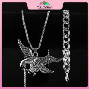 MYPANDA Vintage Eagle Mặt dây chuyền Nelace dành cho nam và nữ Hip Hop Punk Trang sức thông thường thời trang.