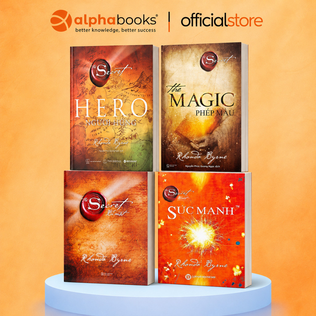 Sách - Lẻ/combo 4 Cuốn: The Secret + The Magic + The Power + The Hero - Rhonda Byrne (Thiên Minh)