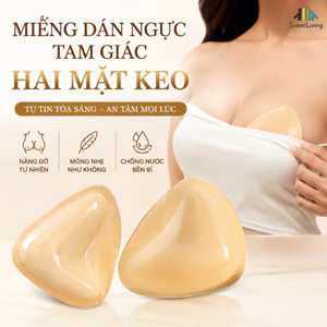 Miếng Độn Ngực Tam Giác Hai Mặt Keo, Miếng dán ngực hình tam giác tập trung，Nữ Tam Giác Núm Vú Bao，Dính Siêu Chắc
