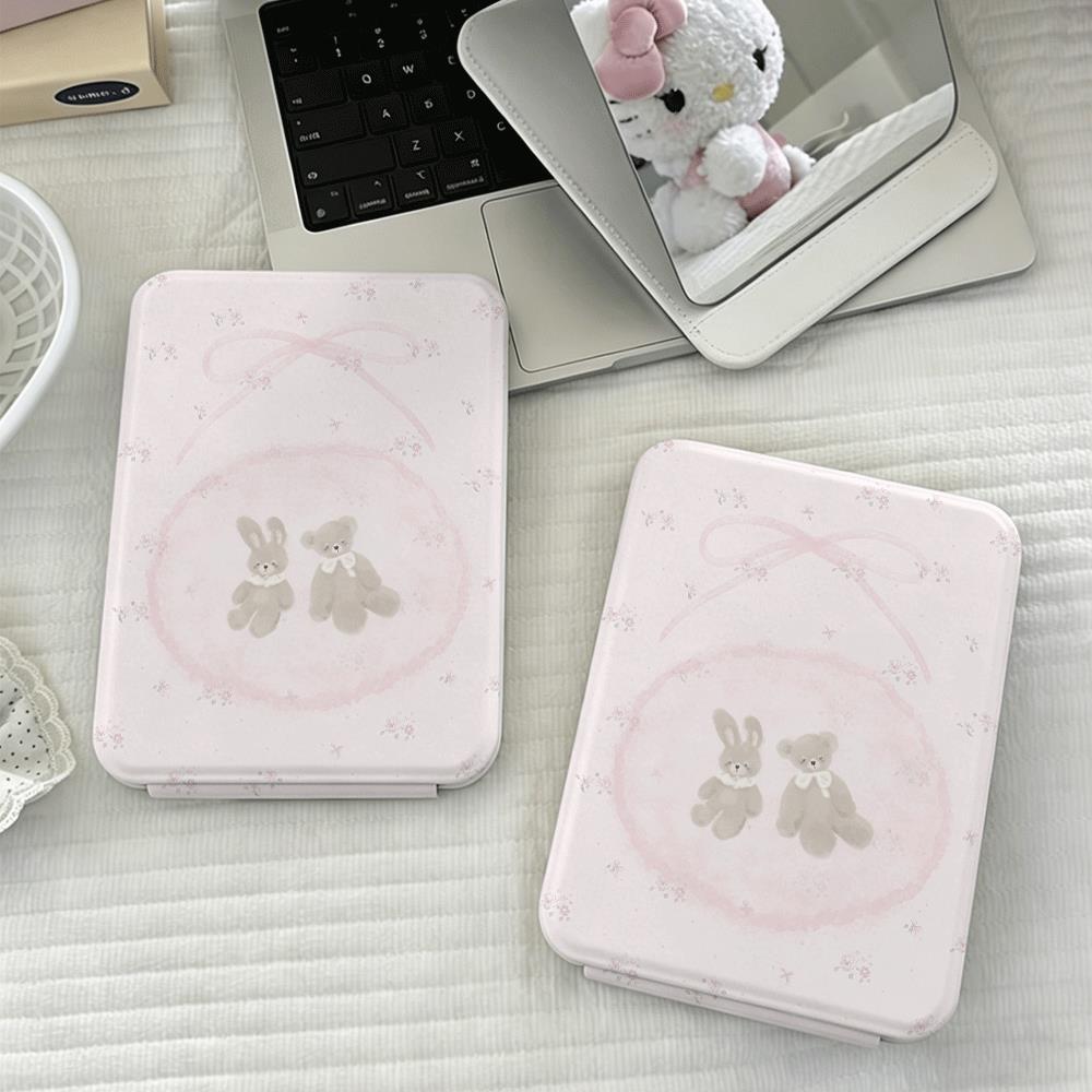 Bóng thỏ dưới ánh trăng Tiện lợi cho làm đẹp & du lịch Gương gấp đa năng, gọn nhẹ
