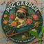 HELLOYOUNG Kim Loại Dễ Thương Pug Trang Trí Tường Cho Sân Vườn, Mảng Mèo Có Chậu Hoa, Phụ Kiện Nhà Hiện Đại Cho Phòng Khách