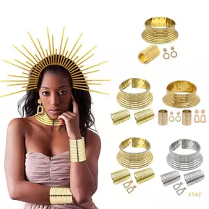 Ở Lại Thời Trang Choker Vòng Cổ Bông Tai Bộ Phong Cách Dân Tộc Cổ Dài Trang Sức