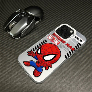 Q Phiên Bản Người Nhện Hợp Thời Trang Thích Hợp Cho iPhone 17 Pro 16 ProMax XSMax 8plus 13 Pro 15 XR 11 Pro Max 12 ProMax 14 17 ProMax Ốp Điện Thoại Di Động Chống Sốc viền Mềm Mờ