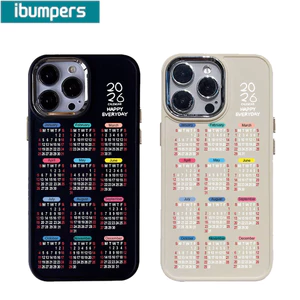 Ibumpers Ốp Điện ThoạiBeautiful 2026 Lịch Đơn Giản Thanh Lịch Silicon Mềm Cao Cấp Vỏ Chống Sốc Cho iPhone 17 16 15 14 12 13 11 Pro Max IP 7 8 Plus Iphon X XS XR Xs Max