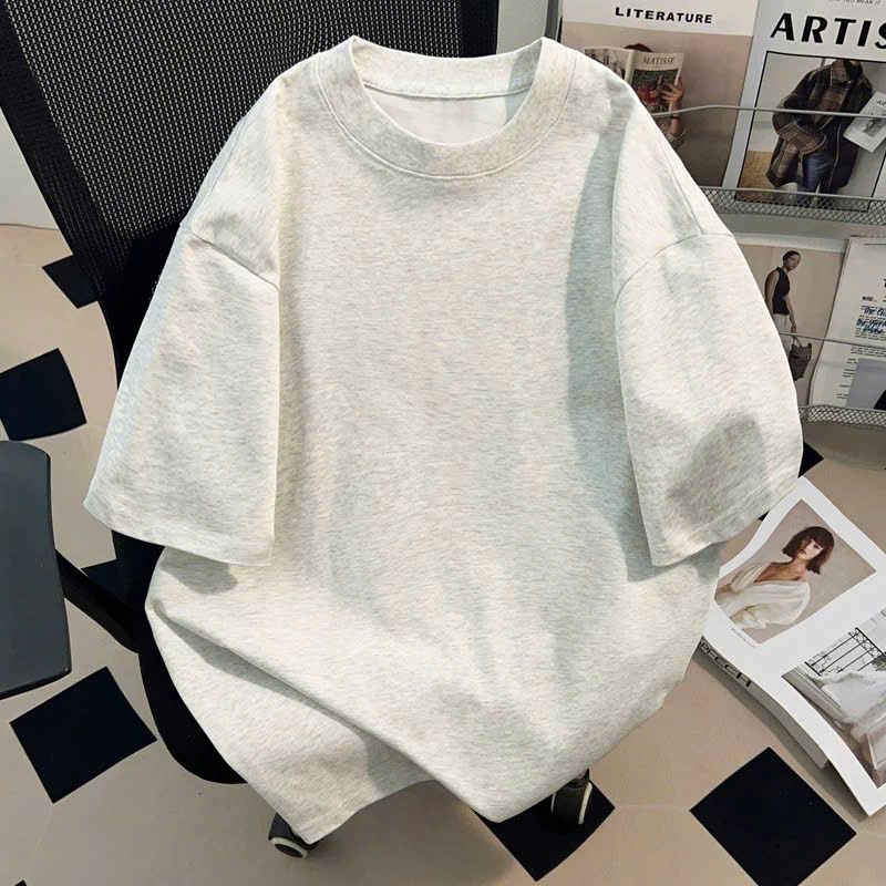 Áo Thun Trơn Màu Tươi Phom Xuông Unisex Nam Nữ Vải Dày Mịn Có Free size- chag3158