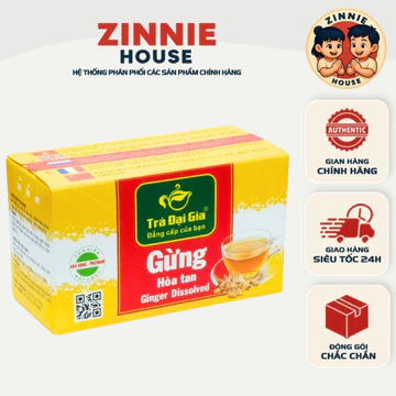 Trà Gừng Hòa Tan Đại Gia – Hộp 20 Gói | Trà Gừng Túi Lọc Tiện Lợi – Thơm Ngon, Dễ Pha