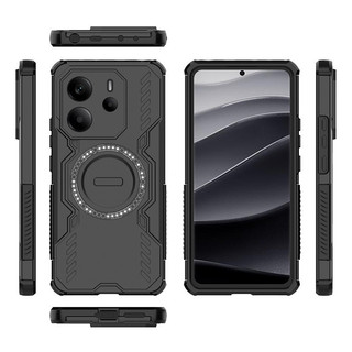 Ốp Điện Thoại Tản Nhiệt Từ Tính Mạnh Mẽ Cho Redmi Note 15 14 13 12 Pro Plus 15C 14C 13C 4G 5G Vỏ Chống Rơi Bốn Góc