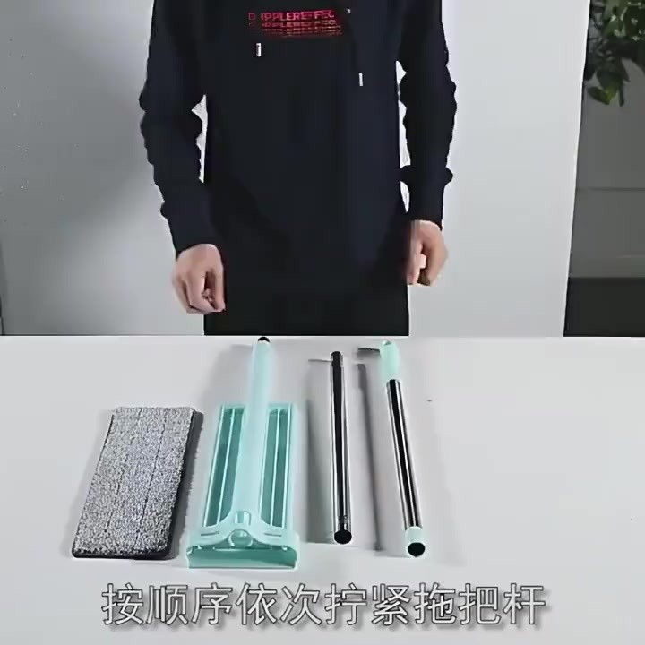Chổi Lau Nhà Tự Vắt Đa Năng Tiết Kiệm Thời Gian, Dễ Dùng, Kèm 2 Bông Lau Hàng Cao Cấp