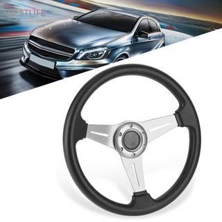 VBESTLIFE Vô lăng KIMISS Drifting Racing 350mm/14in Thay thế ô tô Hợp kim nhôm + Bộ chuyển đổi đa năng PU (màu đỏ)